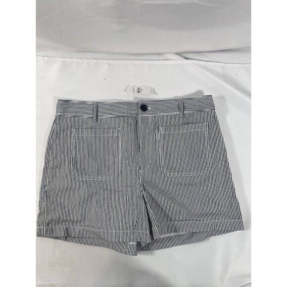 LOFT Pants - Loft The Palmer Short, Women’s Size 12, Blue Seersucker NWT